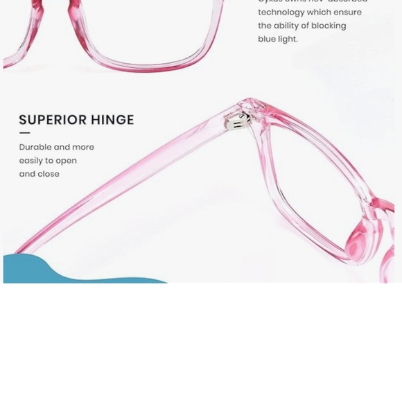 Purple Clear blue light blocking glasses for women men (348) - Picture 7 of 11